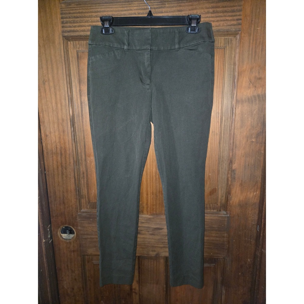 Loft Outlet Olive Green Skinny Ankle Pants Size 2 Business Casual Trousers